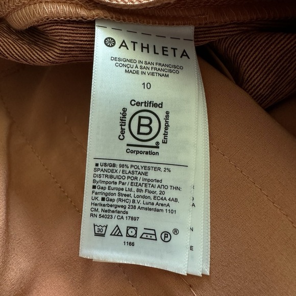 NWT Athleta Echo Short Women's 10 Pull On Athleisure Orange Gym Golf Summer $79 - Picture 6 of 6